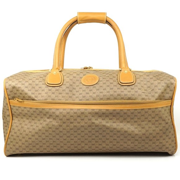 Gucci Handbags - Auth Gucci Gg Boston Travel Bag Brown #2788G16